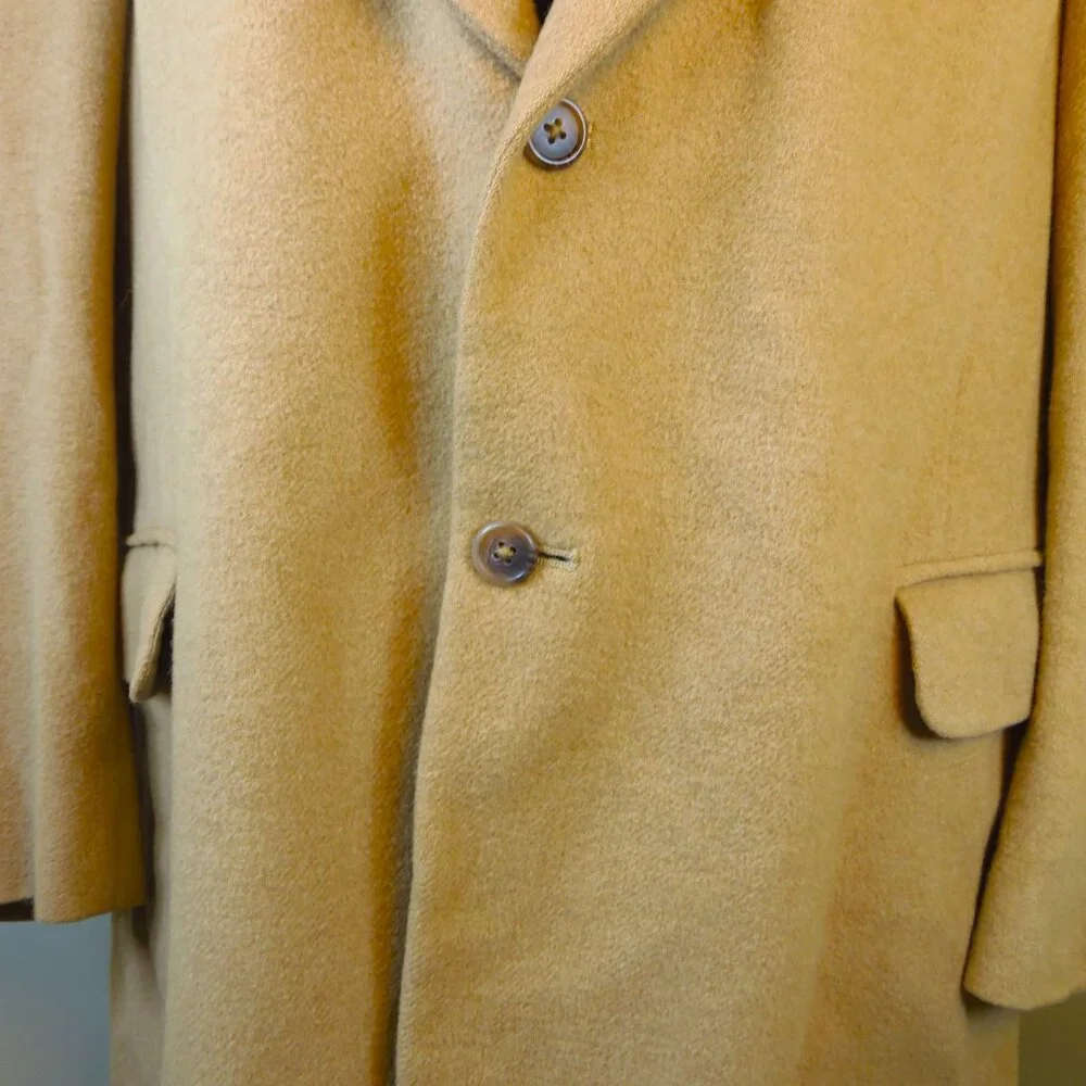 Vintage Club Room Mens 48L 100% Camel‎ Hair Sports Jacket ***Flaw/See Photos